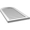 Ekena Millwork Round Top Surface Mount PVC Gable Vent w/ 2"W x 1-1/2"P Brickmould Frame, 18"W x 36"H GVPRT18X3602SN - alternate 2